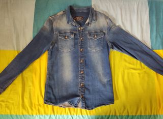 Camisa vaquera de Bershka - Azul