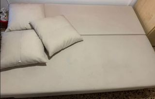 Sofá cama beige - Tela