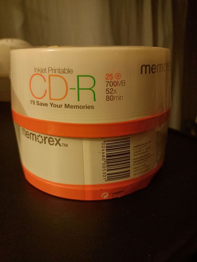 CD R Memorex alta velocidad imprimible