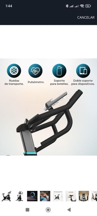 Bicicleta estática Cecotec Indoor 2000