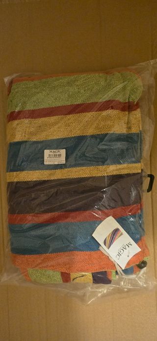 Hamaca algodón multicolor 150x180cm