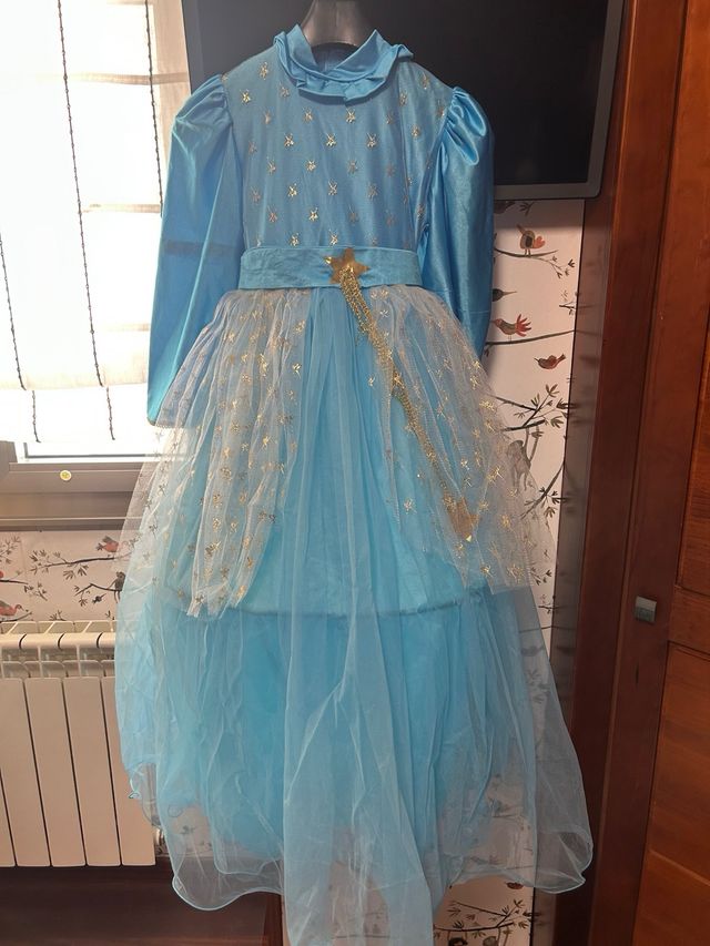 Disfraz niña hada celeste