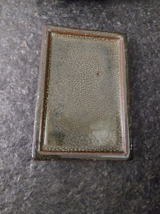 Vaso Bonsai blu scuro - Ceramica con sottovaso.  