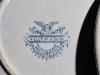 Vajilla VILLEROY & BOCH azul y blanca Precio x und