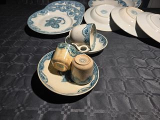 Vajilla VILLEROY & BOCH azul y blanca Precio x und