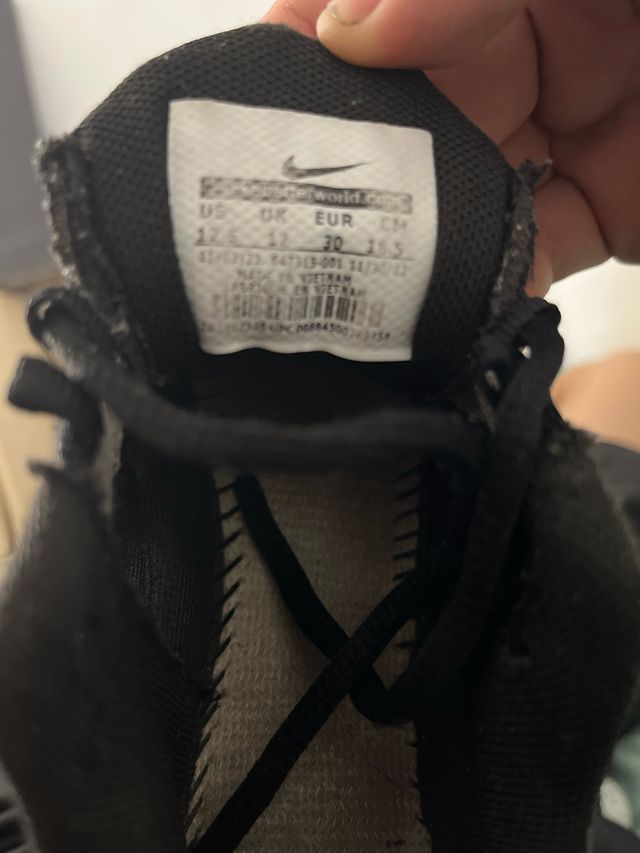 Zapatillas Nike Air Max TN negras niño