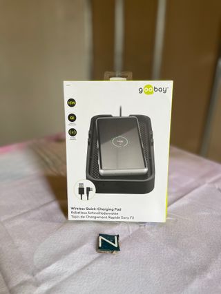 Goobay - Cargador inalámbrico Qi 15W