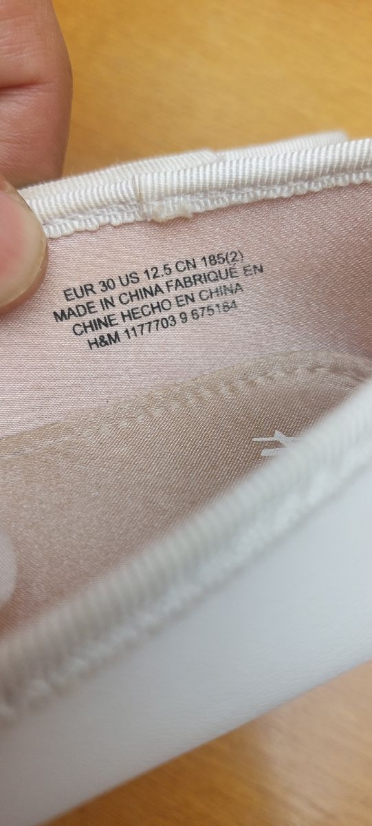 Zapatos niña H&M blancos