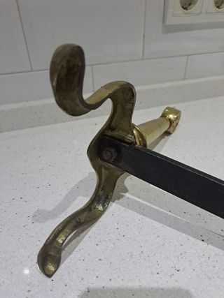 2 Morillas Chimenea Vintage Metal