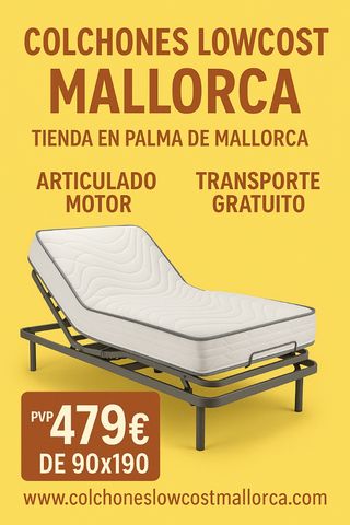 Cama articulada motor 90x190