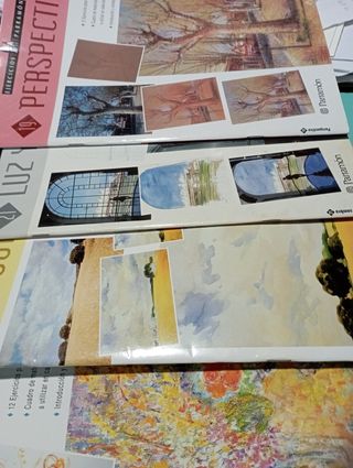 4 Parramón: Óleo, Acuarela, Perspectiva, Luz- Somb