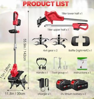 Motoazada eléctrica 21V - Cultivador