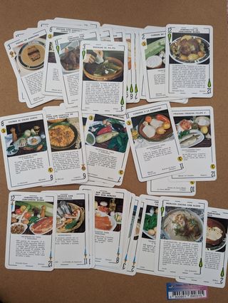 Juego de cartas recetas españolas