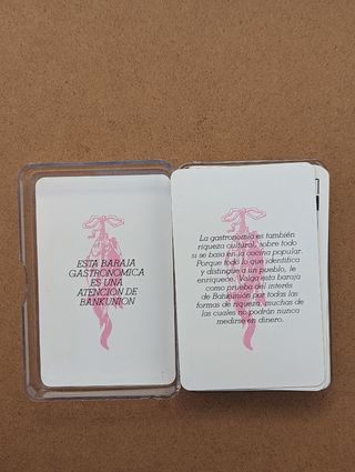 Juego de cartas recetas españolas