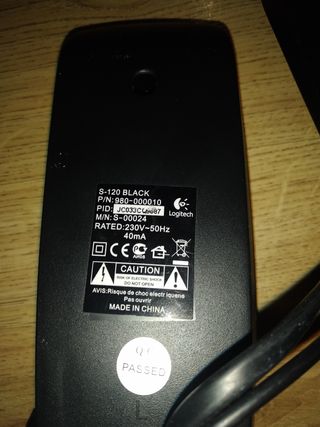Altavoces Logitech negros
