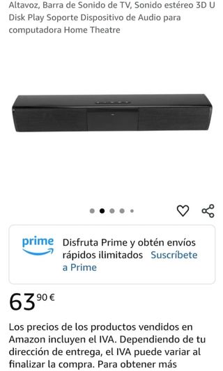 Barra de sonido negra