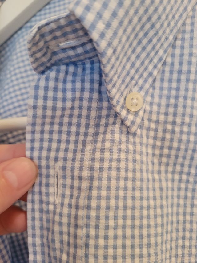 Camicia Henri Lloyd a quadretti bianco e azzurro