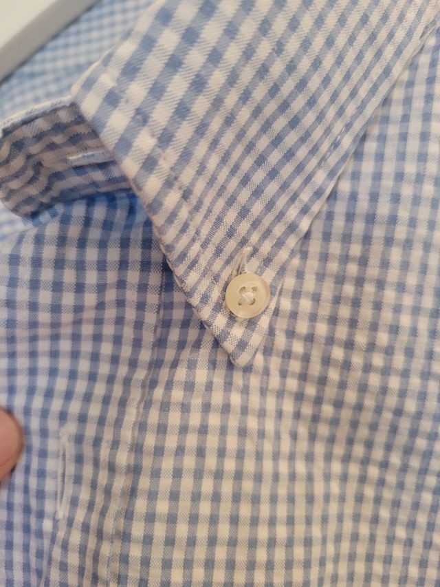 Camicia Henri Lloyd a quadretti bianco e azzurro