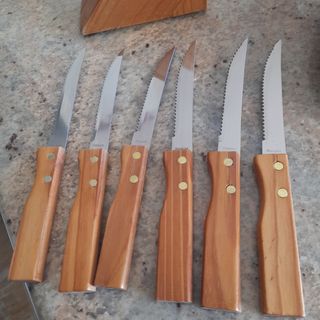 6 Coltelli bistecca acciaio inox