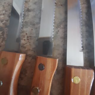 6 Coltelli bistecca acciaio inox