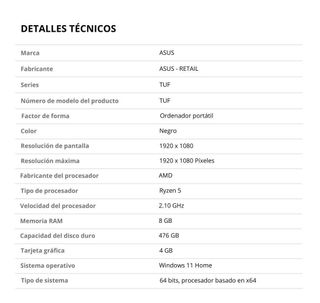 Portátil ASUS Ryzen 5 Gaming