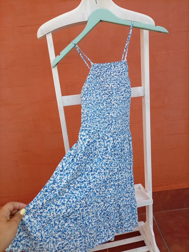 Vestido Bershka azul, talla S