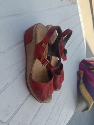 Sandalias El Naturalista rojas nº 40