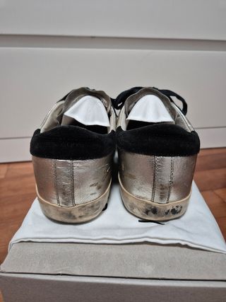 Zapatillas Golden Goose 37 - Plata/Negro