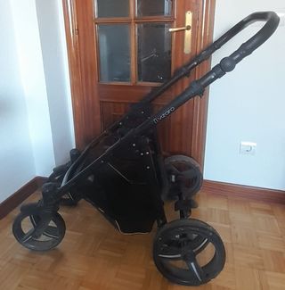 Carrito-silla Vizaro Onyx.  Capazo+silla+ bolso