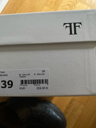 Botas Farrutx Piel Negras 39