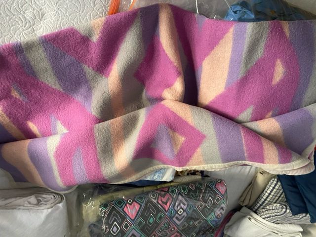 Coperta in lana multicolor