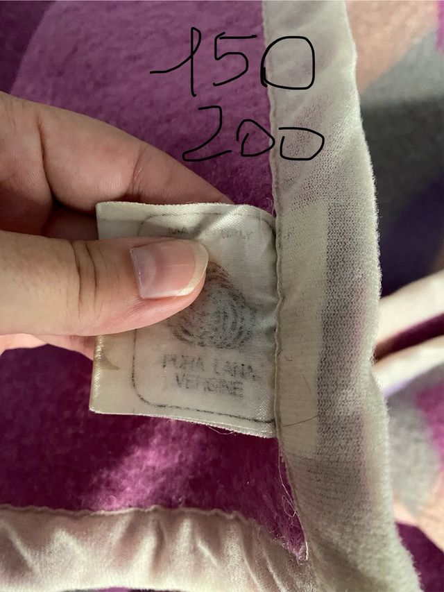 Coperta in lana multicolor