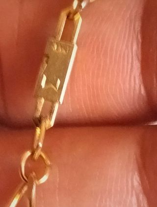 Collar caballo chapado en oro
