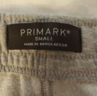 Pantalones chándal Primark S Gris