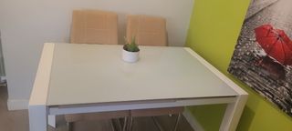  Mesa de salón  y 4 sillas