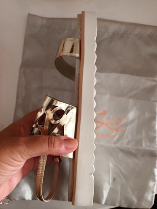 Sandalias Oca Loca 39 - Plata