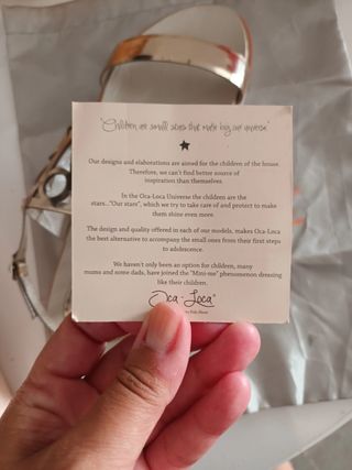 Sandalias Oca Loca 39 - Plata