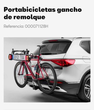 Portabicicletas Gancho Remolque original Seat