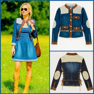 Chaqueta vaquera azul - Talla S
