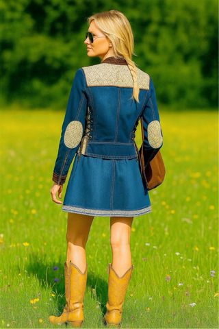 Chaqueta vaquera azul - Talla S