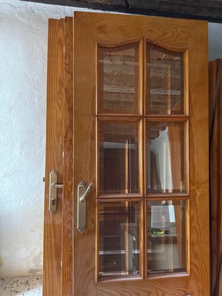 Puertas madera maciza -9 unidades