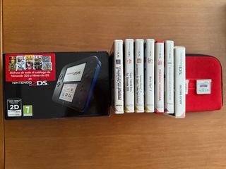 Nintendo 2DS negra-azul consola portátil
