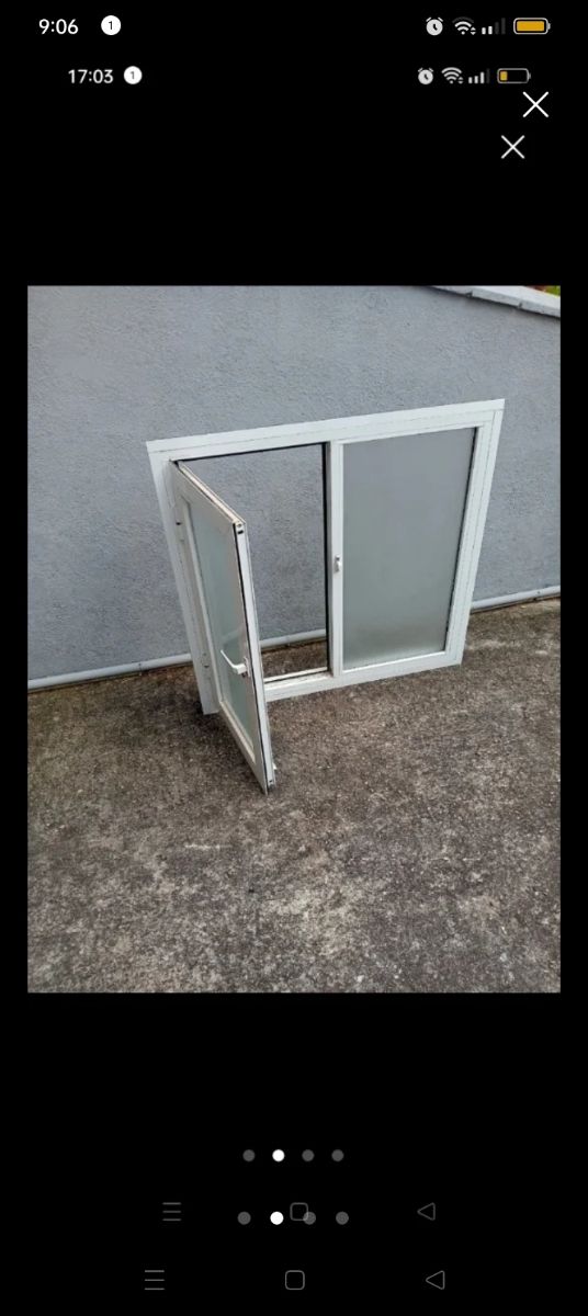Ventana aluminio blanca