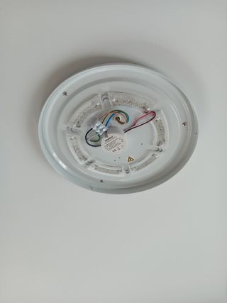 Lampara techo LED 40cm blanca, aprox.13cm altura
