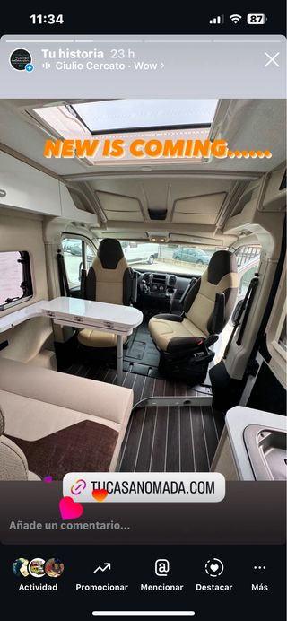 Alquiler furgoneta Camper Fiat Ducato