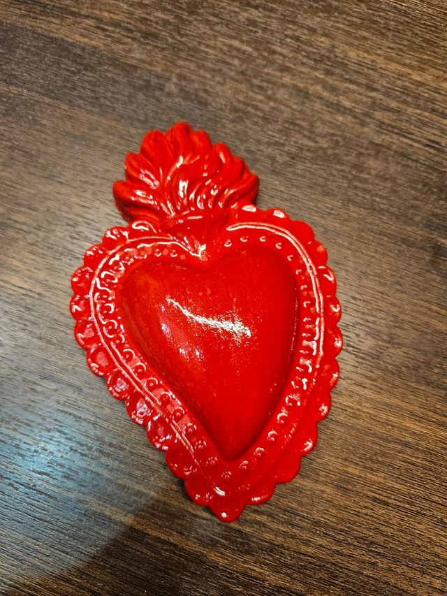 Sacro Cuore in Ceramica Rosso