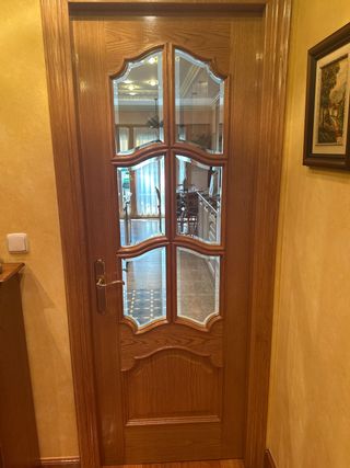 Puerta madera maciza cocina