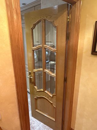 Puerta madera maciza cocina