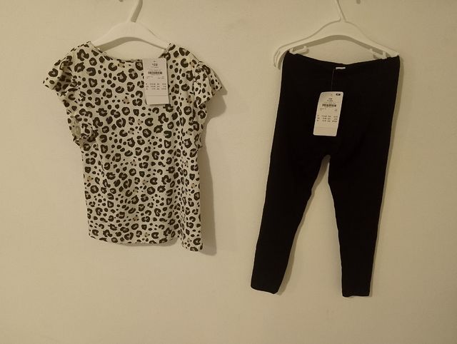 Set 2 completi estivi 100% cotone Bambina 5/6 anni