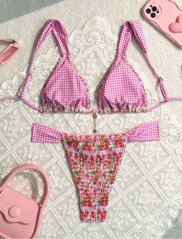 Bikini Flores y Cuadros Vichy